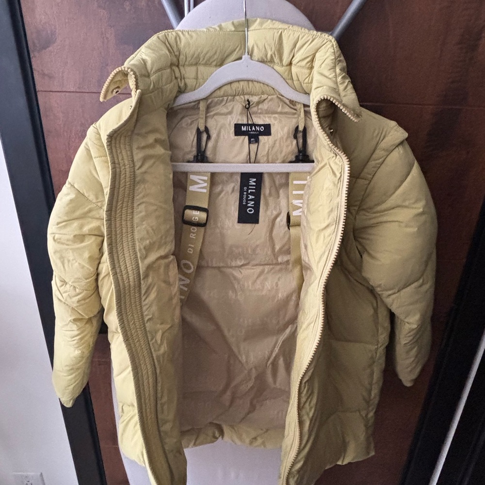 Milano Kids Puffer Jacket in Light Olive